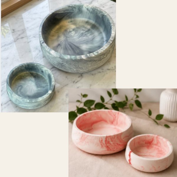 Marble Decorative Bowl Set