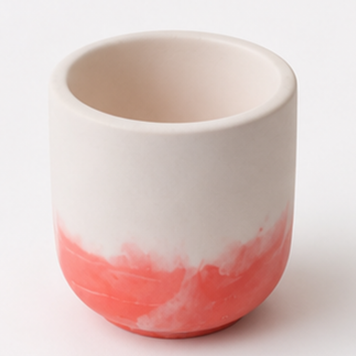 Handcrafted Two-Tone Decorative Pot Set – Red & White / Blue & White