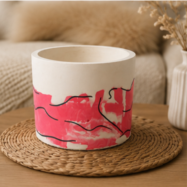 Abstract One-of-a-Kind Plant Pot