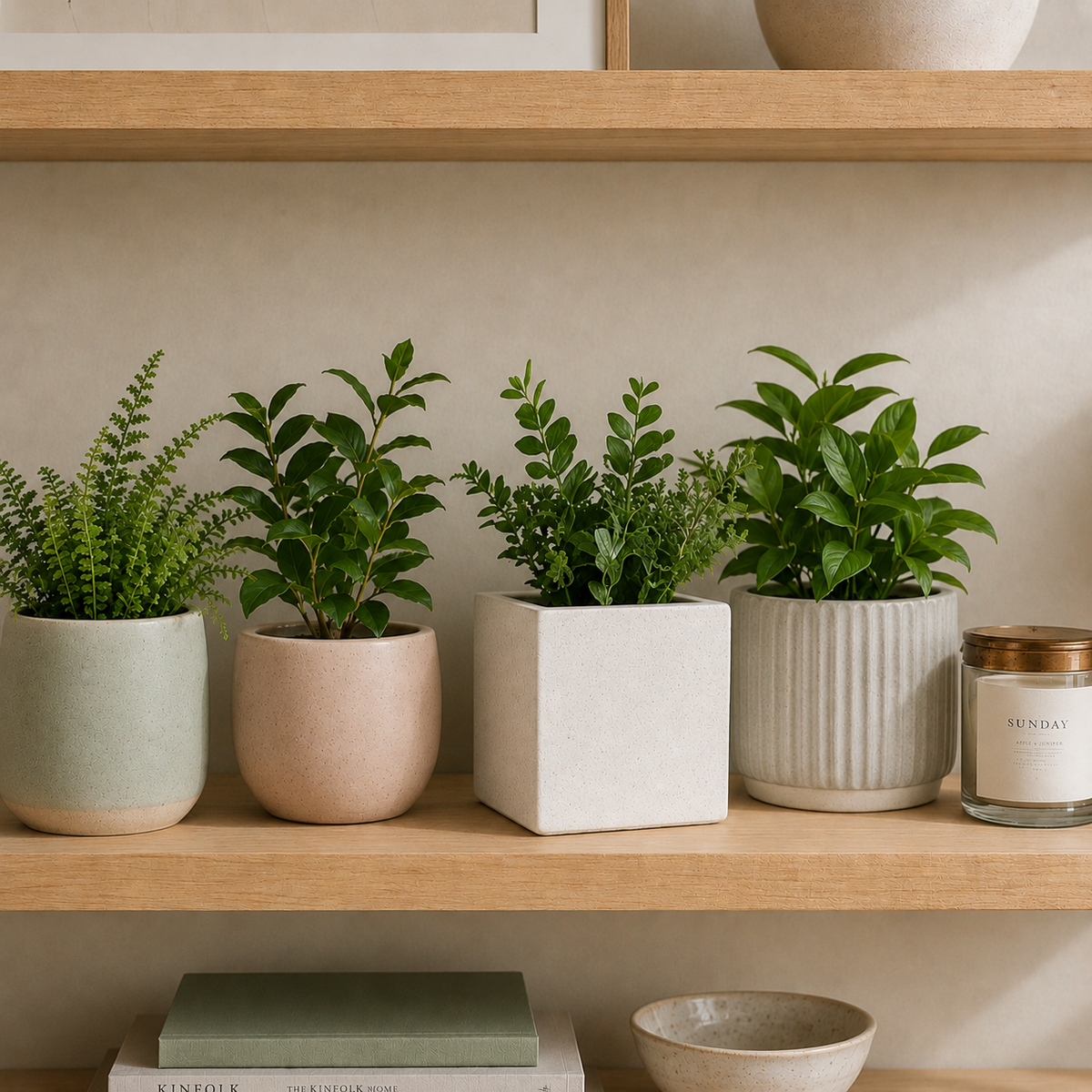 Square Concrete Plant Pot | Handmade Modern Planter