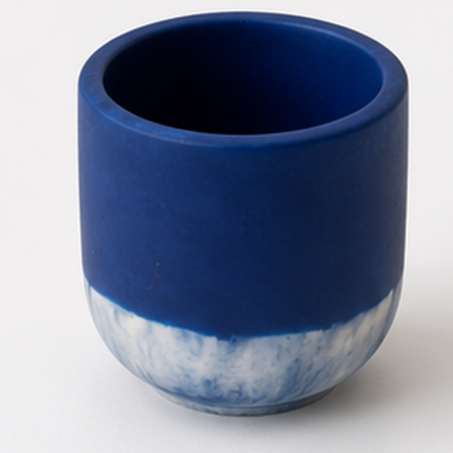 Handcrafted Two-Tone Decorative Pot Set – Red & White / Blue & White