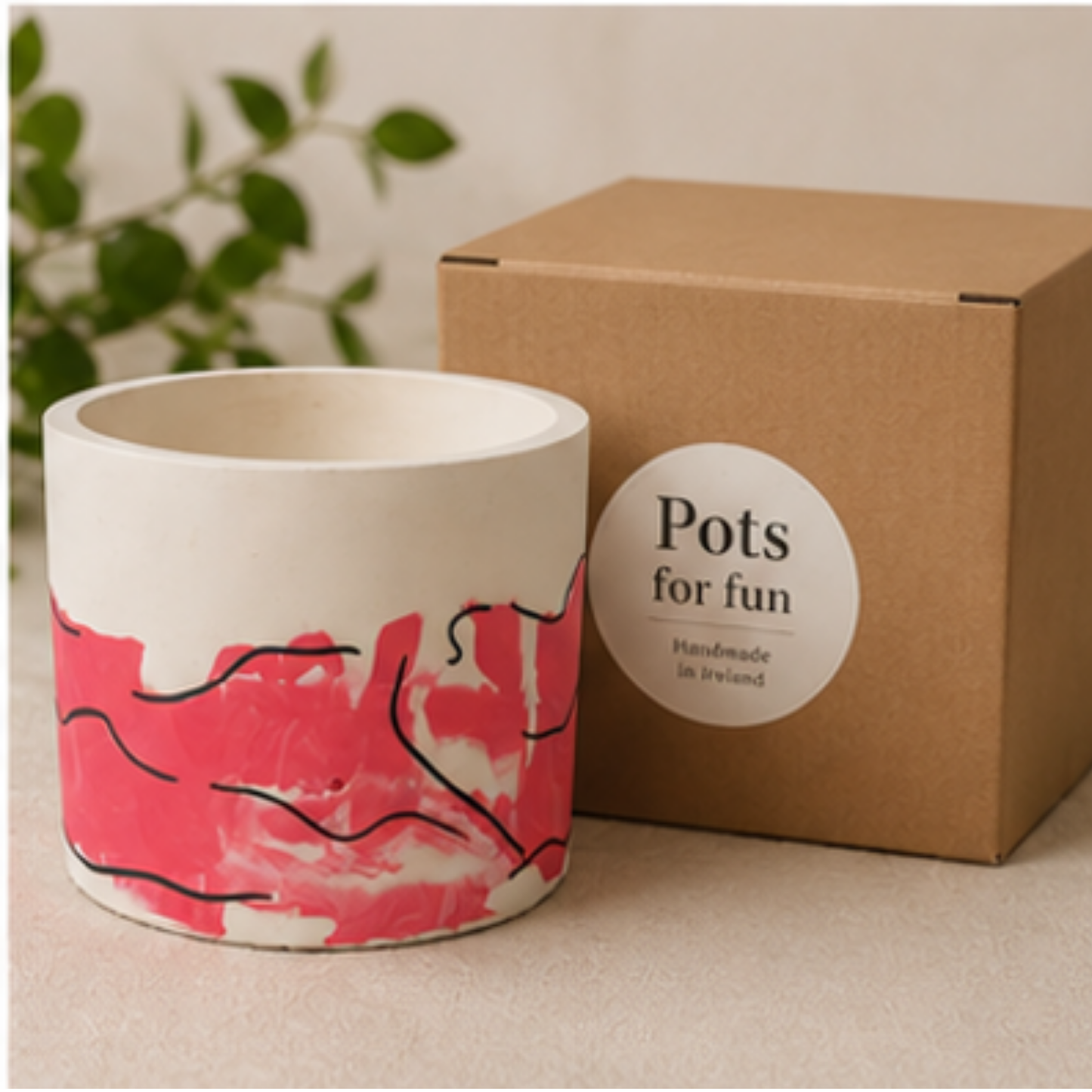 Abstract One-of-a-Kind Plant Pot