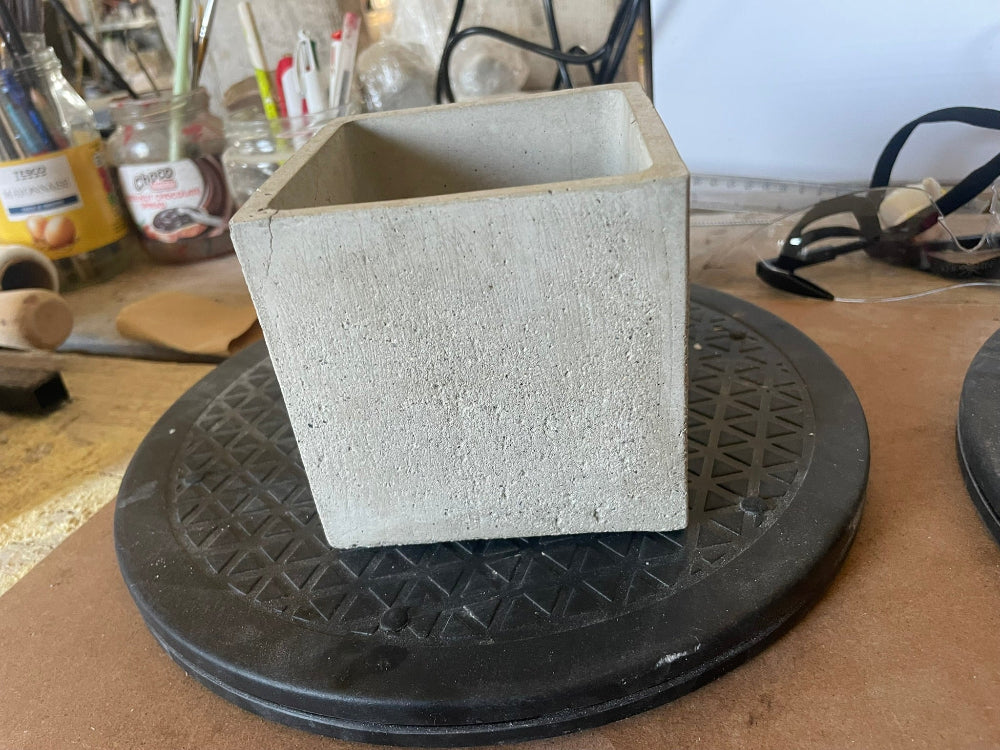 Plant Pot Square Concrete