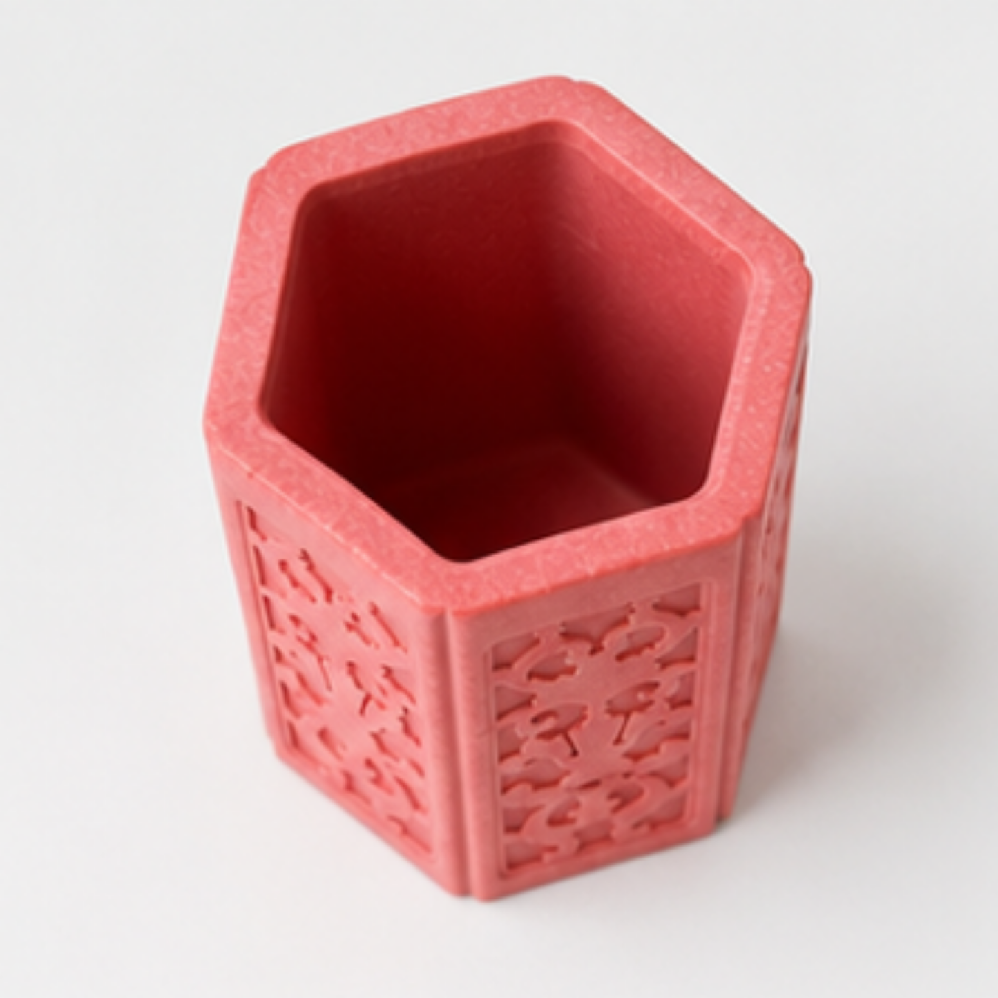 Decorative Hexagon Pencil Pot