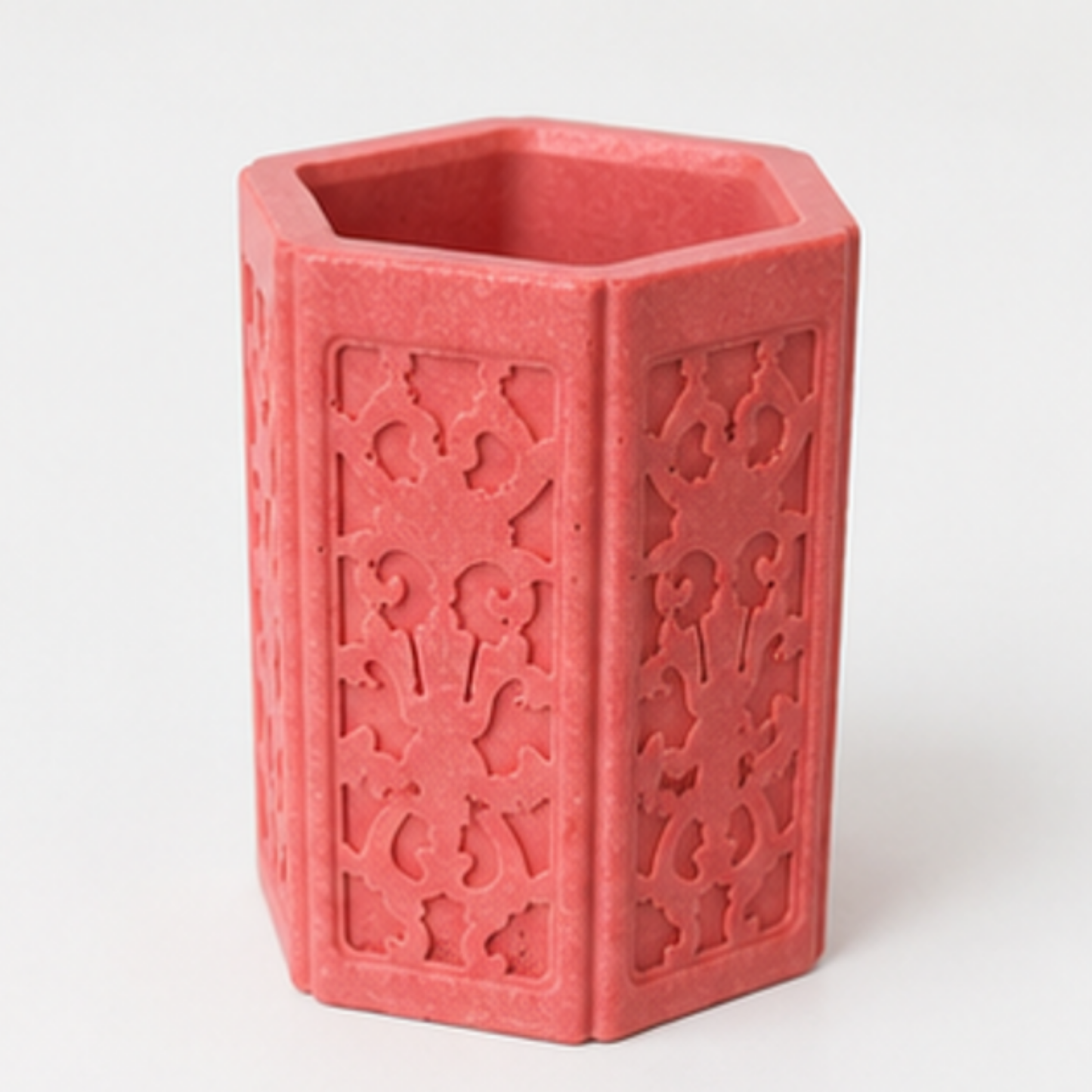 Decorative Hexagon Pencil Pot